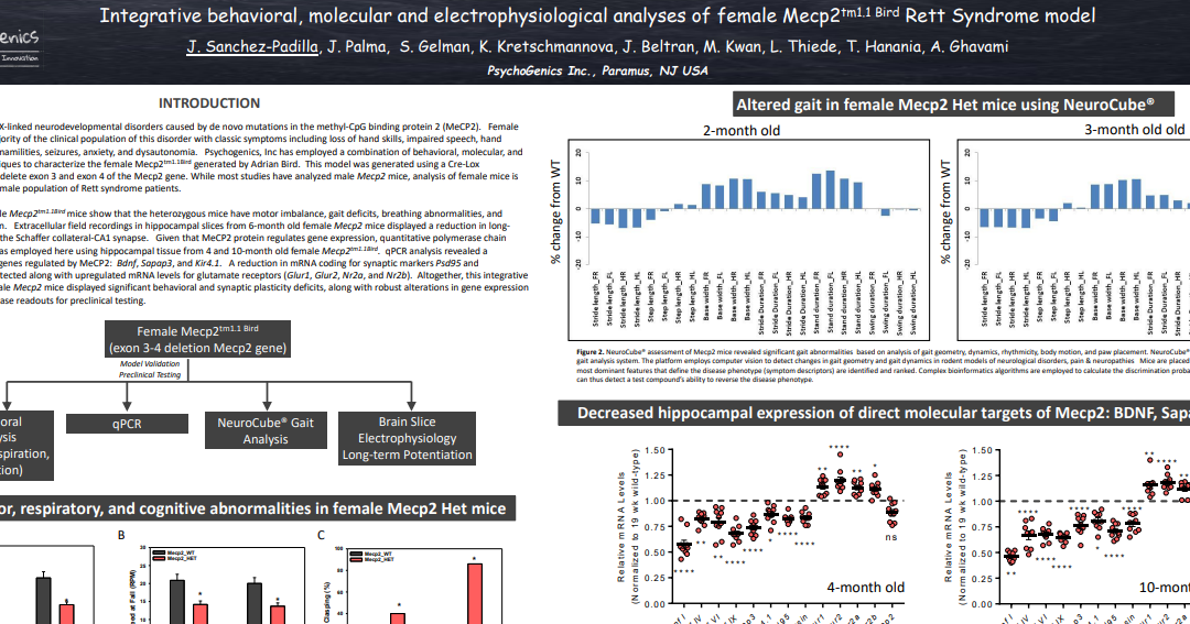 Integrative behavioral, molecular and electrophysiological analyses of female Mecp2tm1.1 Bird Rett Syndrome model
